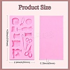 2Pcs Sewing Theme Silicone Chocolate Molds for DIY Baking Making ST-CJ0007-56-2