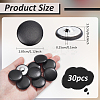 30Pcs Imitation Leather Snap Bottons BUTT-NB0001-90E-2