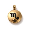 304 Stainless Steel Black Enamel Charms STAS-R009-02G-12-1