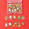 20Pcs 10 Styles Christmas Theme Alloy Enamel Pendants ENAM-FS0002-13-6
