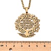 201 Stainless Steel Hollow Tree of Life Pendant Box Chain Necklaces NJEW-M086-04G-3