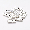 Tibetan Style Alloy Rectangle with Word Love Pendants LS-TIBEP-Q043-069-RS-1