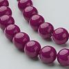Natural Mashan Jade Round Beads Strands G-D263-8mm-XS12-2