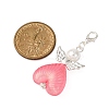 Heart Angel Luminous Acrylic Pendant Decoration HJEW-JM03806-02-4
