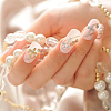 54Pcs 9 Style Zinc Alloy Rhinestone Cabochons MRMJ-HY0001-20-5