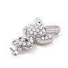 Brass Micro Pave Cubic Zirconia Pendants KK-G460-08P-3