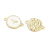 Ocean Brass Enamel Connector Charms KK-C251-05G-01A-2