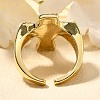 Brass Micro Pave Clear Cubic Zirconia Cuff Rings RJEW-U035-02GP-01-3