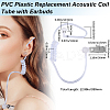 5Pcs PVC Plastic Replacement Acoustic Coil Tube with Earbuds KY-BBC0001-04-2