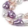Electroplated Glass Beads Strands GL-CBA89C7-01C-2