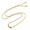 Round Beaded 304 Stainless Steel Pendant Necklaces for Women LS-NJEW-G137-01G-1