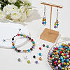 10 Strands 10 Colors Synthetic & Natural Lava Rock Beads Strands G-OC0005-04-5