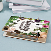 Wooden 2-Ring Loose Leaf Binder Postcard Phote Album Cover DIY-WH0547-044-7