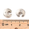 Letter Slider Beads for Watch Band Bracelet Making ALRI-O012-C-NR-3