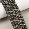 Natural Pyrite Beads Strands G-L647-D07-4x6mm-1