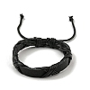 Adjustable PU Leather & Waxed Braided Cord Bracelets BJEW-F468-15-2