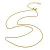 Brass Curb Chain Necklaces for Women NJEW-D302-50G-4