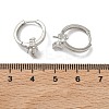 Brass Micro Pave Clear Cubic Zirconia Earring Findings KK-D226-04P-3