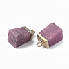 Natural Strawberry Quartz Pendants G-Q998-035H-3