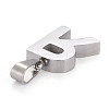 Non-Tarnish 304 Stainless Steel Letter Pendants STAS-H127-R-P-3