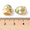 Cake Rack Plating Brass Enamel Beads KK-G512-02G-02-3