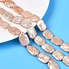 Natural Baroque Pearl Keshi Pearl Beads Strands PEAR-S020-D07-03-1