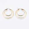 201 Stainless Steel Hoop Earrings LS-EJEW-I213-B-02G-1