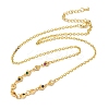Brass Micro Pave Cubic Zirconia Heart Pendant Necklaces NJEW-B157-13G-4