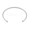 Brass Textured Open Cuff Bangle Making KK-U020-21B-P-2