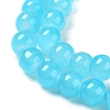 Baking Paint Imitation Jade Glass Round Bead Strands DGLA-Q021-8mm-06-3