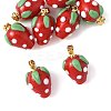 8Pcs Handmade Lampwork Pendants LAMP-FS0001-52B-2
