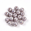 Electroplate Pearlized Glass Pearl Beads EGLA-T021-14B-02-1