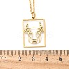 304 Stainless Steel Necklace LS-NJEW-D330-01G-02-3