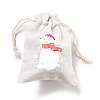 Christmas Cotton Cloth Storage Pouches ABAG-M004-02E-3
