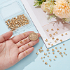 150Pcs 3 Sizes Brass Crimp Beads Covers KK-UN0003-82-5