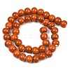 Handmade Fancy Antique Glazed Porcelain Ceramic Round Beads Strands PORC-L019-8mm-03-3