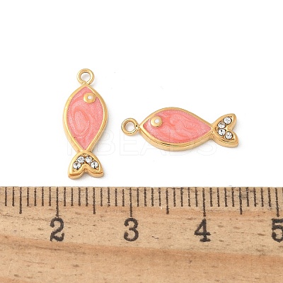 304 Stainless Steel Enamel Pendants STAS-Z122-22G-02-1