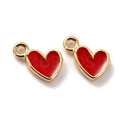 10Pcs Brass Enamel Pendants KK-SZ0005-64-1
