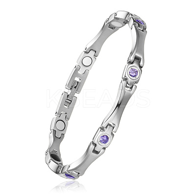 Stainless Steel Panther Chain Watch Band Bracelets JB676C-1