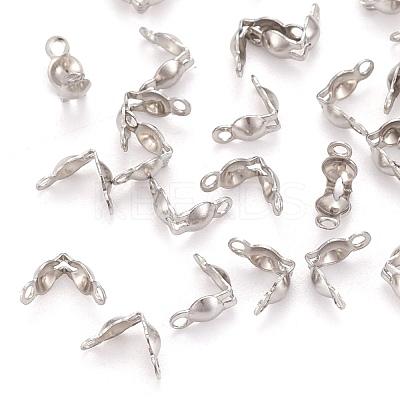 Tarnish Resistant Stainless Steel Bead Tips STAS-R061-05-1