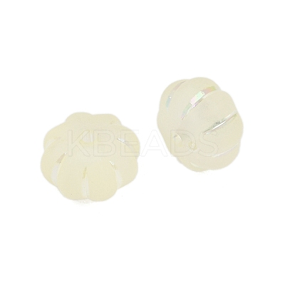 Frosted Transparent Acrylic Beads OACR-P029-03B-03-1