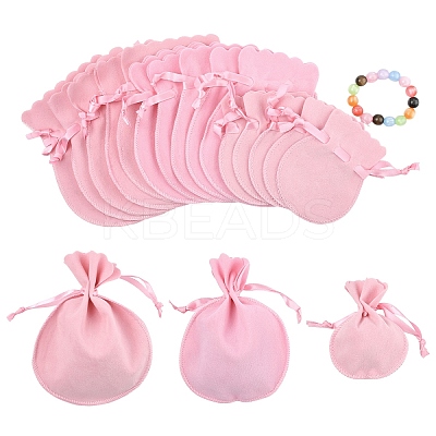15Pcs 3 Styles Double Sided Velvet Bags TP-YW0001-07C-1