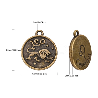 Tibetan Style Alloy Pendants PALLOY-E196-AB-NF-1