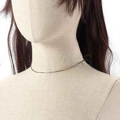 Non-Tarnish 304 Stainless Steel Venetian Chains Necklaces NJEW-JN03636-01-1