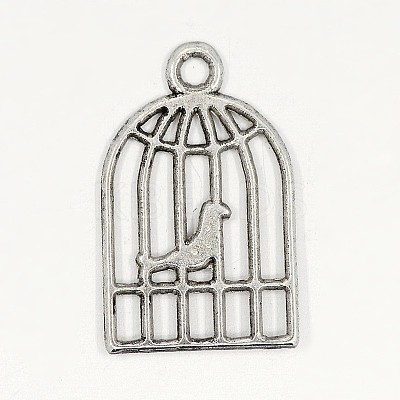 Tibetan Style Alloy Pendants TIBEP-22647-AS-RS-1