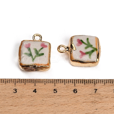 Handmade Porcelain with Brass Pendants PR-CBAB520-09C-1