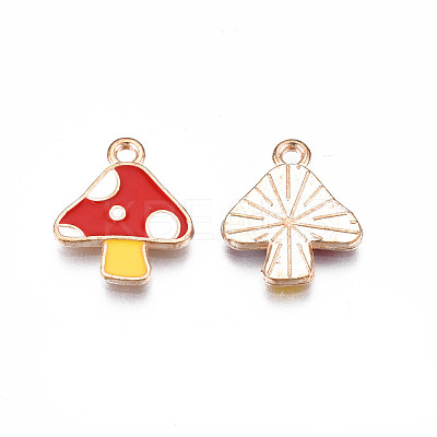 Autumn Theme Alloy Enamel Charms ENAM-S115-143A-1