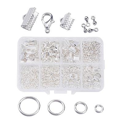 1Box Jewelry Findings 20PCS Alloy Lobster Claw Clasps FIND-X0001-S-B-1