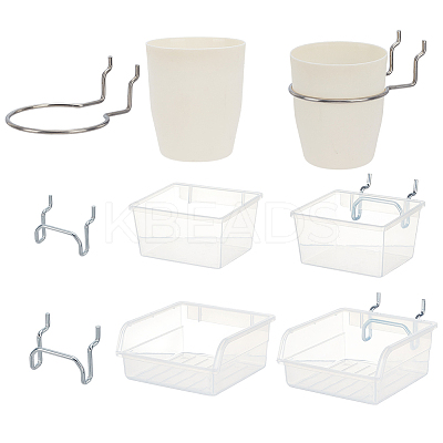 15 Sets 3 Styles 201 Stainless Steel & Iron Hook Hangers AJEW-FG0004-61-1