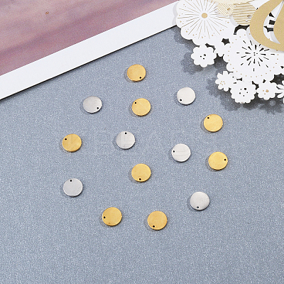 20Pcs 2 Colors 304 Stainless Steel Stamping Blank Tag Charms STAS-CJ0001-155-1